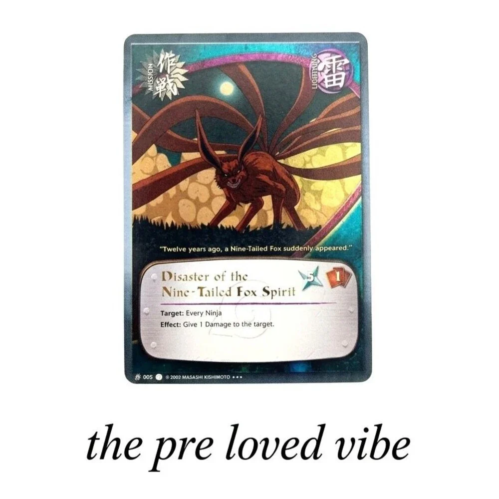 Naruto Ccg Disaster Of The Nine-tailed Fox Spirit N-005 Super Rare Bandai...